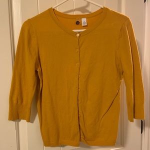 BP mustard yellow cardigan